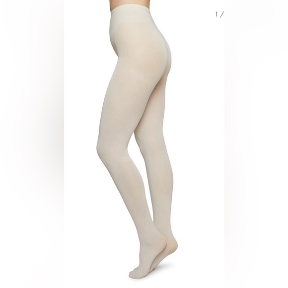 🇨🇦 MICROFIBRE LADIES TIGHTS - IVORY/PEARL - Picture 4 of 15